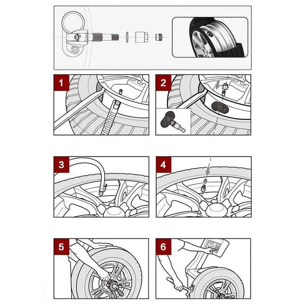 Planet Gates 1 Pcs Built-in Internal TPMS Tire Pressure Sensor Tire Pressure Monitoring System Car Sensor For TP620
