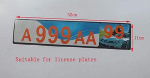 Planet Gates 1 Pcs Car License Plate Frame Metal Frame License Plate Holder Number Plate Holder Fit EU Vehicles Standard Car Styling