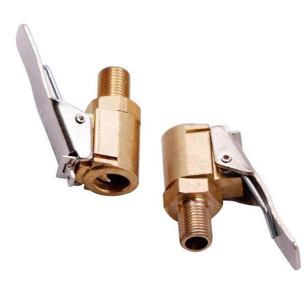 Planet Gates 1 Pcs Car Truck Brass Air Pump Chuck Tyre Valve 8mm Pump Valve Clip Clip Clamp Connector Adapter