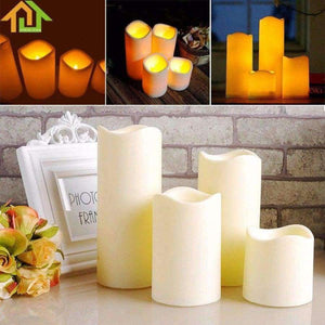 Planet Gates 1 pcs Cylindrical Flickering LED Candle Light Flameless forGarden Yard / Christmas Lamp Decoration