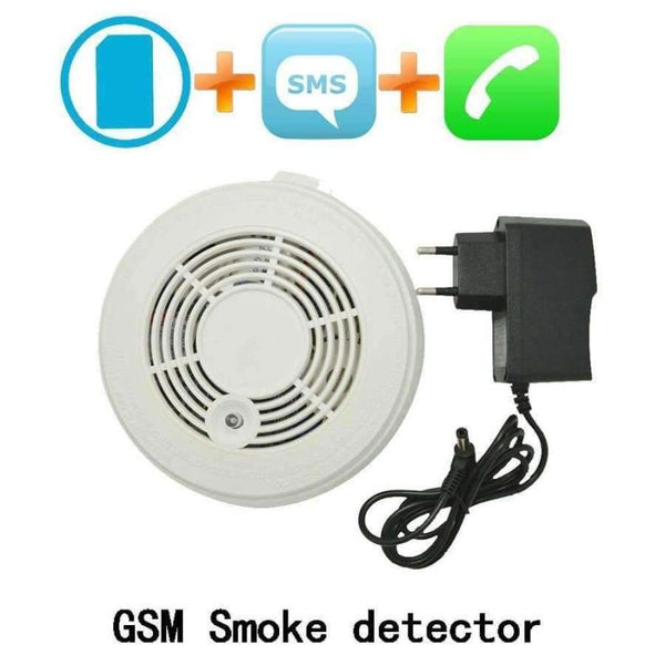 Planet Gates (1 PCS) Fire Control Alarm Detector GSM SMS Smoke Sensor Alarm Home security Protection Call number Detector For Free shipping