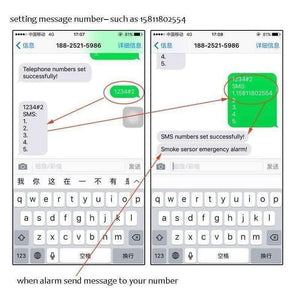 Planet Gates (1 PCS) Fire Control Alarm Detector GSM SMS Smoke Sensor Alarm Home security Protection Call number Detector For Free shipping