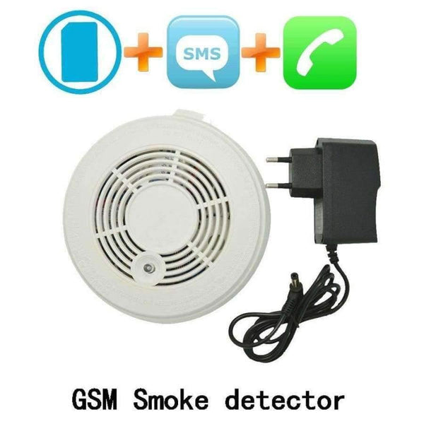 Planet Gates (1 PCS) Fire Control Alarm Detector GSM SMS Smoke Sensor Alarm Home security Protection Call number Detector For Free shipping