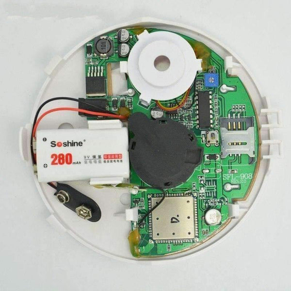 Planet Gates (1 PCS) Fire Control Alarm Detector GSM SMS Smoke Sensor Alarm Home security Protection Call number Detector For Free shipping