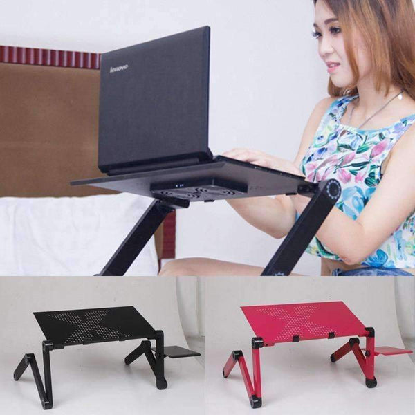 Planet Gates 1 Pcs Foldable Computer Desks Bed Tray Laptop Notebook Lap  Portable Vented Adjustable Stand PC Folding Desk Table