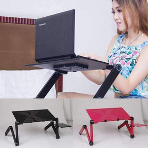Planet Gates 1 Pcs Foldable Computer Desks Bed Tray Laptop Notebook Lap  Portable Vented Adjustable Stand PC Folding Desk Table