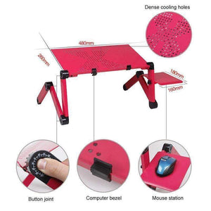 Planet Gates 1 Pcs Foldable Computer Desks Bed Tray Laptop Notebook Lap  Portable Vented Adjustable Stand PC Folding Desk Table