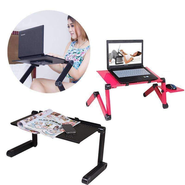 Planet Gates 1 Pcs Foldable Computer Desks Bed Tray Laptop Notebook Lap  Portable Vented Adjustable Stand PC Folding Desk Table
