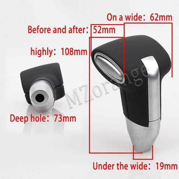 Planet Gates 1 PCS Gear Shift Knob New Automatic Transmission Leather+Chrome For Toyota Camry for Rav4 for Corolla Ex Gear Head CAR