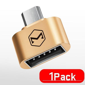 Planet Gates 1 Pcs Gold OTG Micro USB OTG Cable Adapter 2.0 Converter For Mobile Phone Android Samsung USB Tablet Pc to Flash Drive Mouse OTG Hub