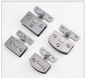 1 Pcs High Quality Free Opening Wine Cabinet Cabinet Glass Hinge Furniture Hardware Accessories Cake Cabinet Glass Hinge