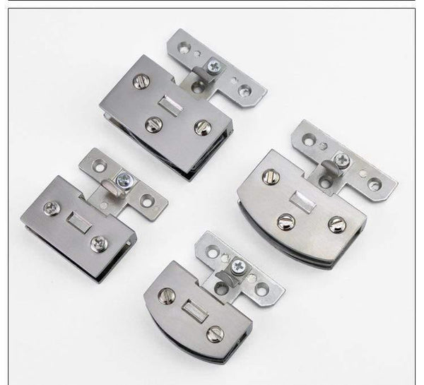 1 Pcs High Quality Free Opening Wine Cabinet Cabinet Glass Hinge Furniture Hardware Accessories Cake Cabinet Glass Hinge