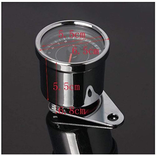Planet Gates 1 pcs LED Backlight Motorcycle Tachometer Meter Tachometer Gauge Rev Counter 0-13000 RPM chrome