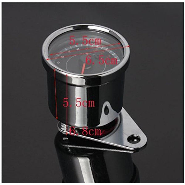 Planet Gates 1 pcs LED Backlight Motorcycle Tachometer Meter Tachometer Gauge Rev Counter 0-13000 RPM chrome