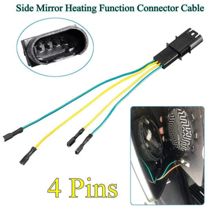 1 Pair Car Exterior Parts Heated Rearview Wing Glass Mirror+Link Wire For BMW 6 / 7 Series F10 F11 528i 535 740i 750Li 2010-14