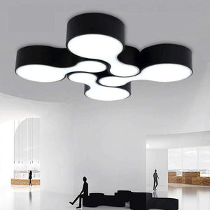 Planet Gates 1 pcs Metal Led commercial Panel Lights black white project Industrial lighting for Office work light lamparas led 2017 hot sale