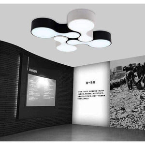 Planet Gates 1 pcs Metal Led commercial Panel Lights black white project Industrial lighting for Office work light lamparas led 2017 hot sale