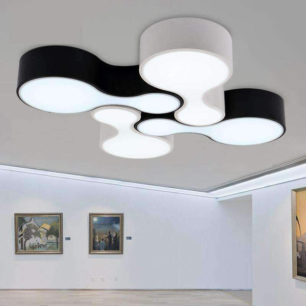 Planet Gates 1 pcs Metal Led commercial Panel Lights black white project Industrial lighting for Office work light lamparas led 2017 hot sale