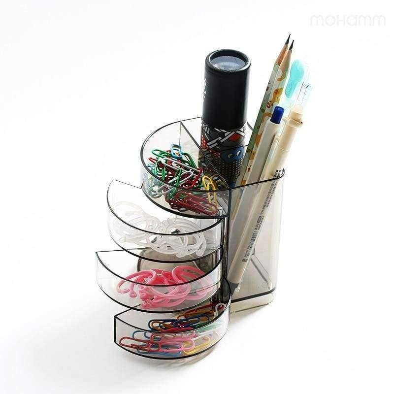 Planet Gates 1 Pcs Plastic Creative Office Desk Storage Organizer With Drawers Accessories Gift Containers Cup Organizer Stationery