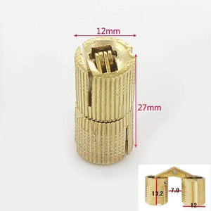 Planet Gates 1 PCS Pure Copper Bucket Dark Hinge Cylinder Small Hinges Hide Hidden Bucket Hinge Cabinet Door Furniture Hardware Wholesale