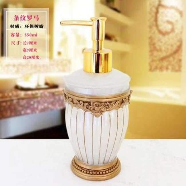 Planet Gates 1 Pcs Resin Soap Shampoo Dispenser Bathroom body Liquid Lotion Pump Action Bottle Holder Kitchen Bath Room Products 350ML