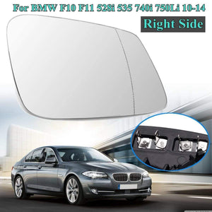 1 Pair Car Exterior Parts Heated Rearview Wing Glass Mirror+Link Wire For BMW 6 / 7 Series F10 F11 528i 535 740i 750Li 2010-14