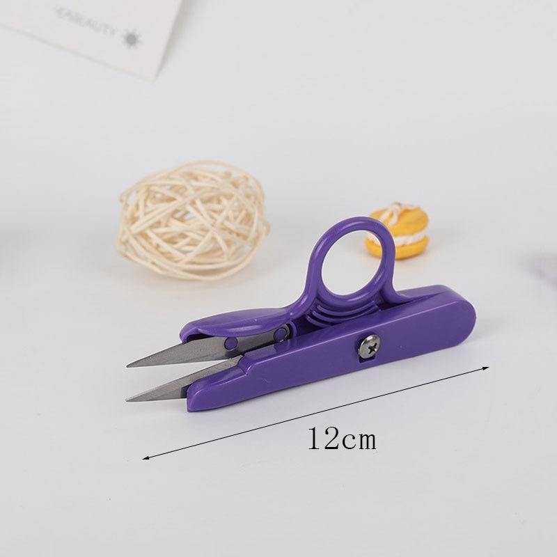 Planet Gates 1 Pcs  Scissors Sewing Spring Embroidery Thrum Yarn Scissors Cross Stitch Clothing Tailor U-cut Head Shear DIY Supplies