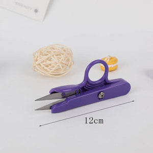 Planet Gates 1 Pcs  Scissors Sewing Spring Embroidery Thrum Yarn Scissors Cross Stitch Clothing Tailor U-cut Head Shear DIY Supplies