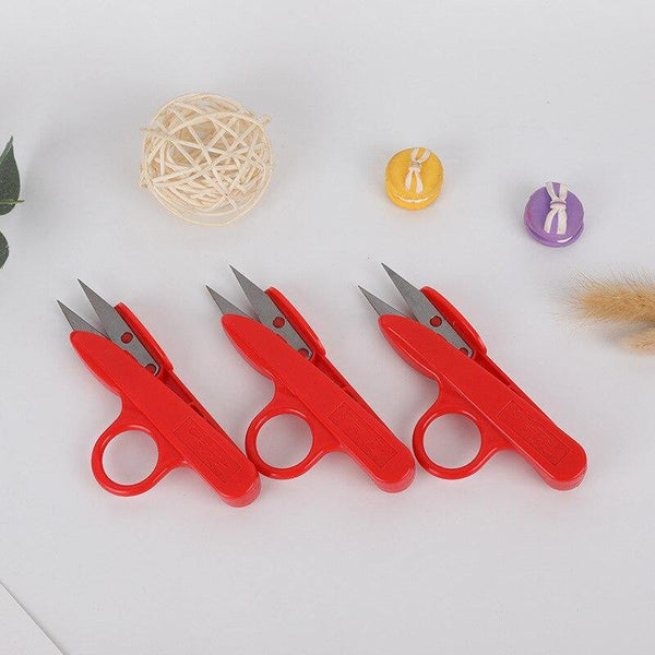 Planet Gates 1 Pcs  Scissors Sewing Spring Embroidery Thrum Yarn Scissors Cross Stitch Clothing Tailor U-cut Head Shear DIY Supplies