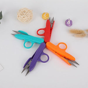 Planet Gates 1 Pcs  Scissors Sewing Spring Embroidery Thrum Yarn Scissors Cross Stitch Clothing Tailor U-cut Head Shear DIY Supplies