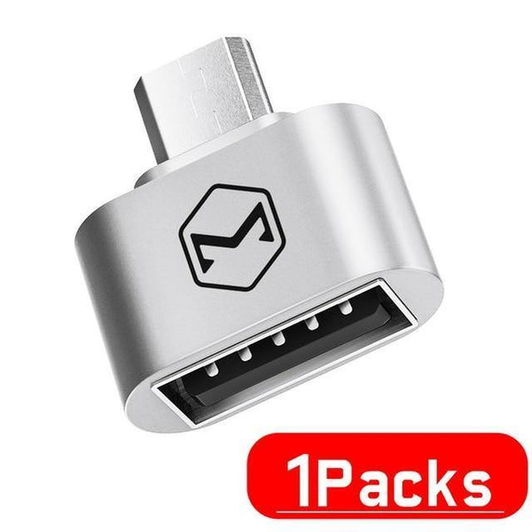 Planet Gates 1 Pcs Silver OTG Micro USB OTG Cable Adapter 2.0 Converter For Mobile Phone Android Samsung USB Tablet Pc to Flash Drive Mouse OTG Hub