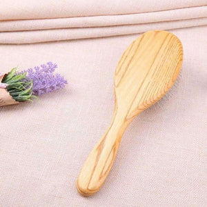 Planet Gates 1 Pcs Wood Oval Anti-static Hair Brush Comb Improve Hair Growth Scalp Massage Comb for All Types of Hair Hair Care Styling Tool