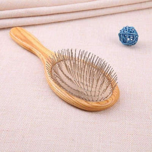 Planet Gates 1 Pcs Wood Oval Anti-static Hair Brush Comb Improve Hair Growth Scalp Massage Comb for All Types of Hair Hair Care Styling Tool