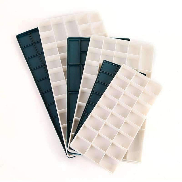 Planet Gates 1 Piece 10/24/36/48Grid Soft Cover Paint Palette Watercolor Painting Palette Professional Art Plastic Palette Art Supplies