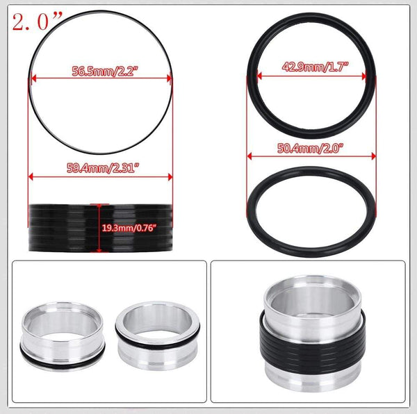 Planet Gates 1 Piece 2.0" 2.5" 3.0" 3.5" 4.0" Clamp System Assembly Exhaust V-band Clamp Quick Release For OD Exhaust/Intercooler Pipe/Turbo