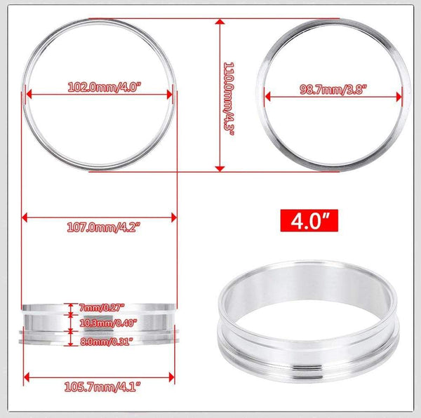 Planet Gates 1 Piece 2.0" 2.5" 3.0" 3.5" 4.0" Clamp System Assembly Exhaust V-band Clamp Quick Release For OD Exhaust/Intercooler Pipe/Turbo