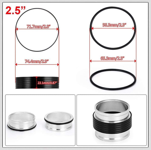 Planet Gates 1 Piece 2.0" 2.5" 3.0" 3.5" 4.0" Clamp System Assembly Exhaust V-band Clamp Quick Release For OD Exhaust/Intercooler Pipe/Turbo