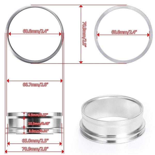 Planet Gates 1 Piece 2.0" 2.5" 3.0" 3.5" 4.0" Clamp System Assembly Exhaust V-band Clamp Quick Release For OD Exhaust/Intercooler Pipe/Turbo