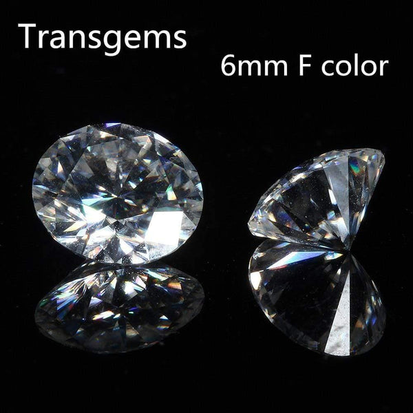 Planet Gates 1 Piece 6mm F Color Lab Grown Moissanite Diamond Loose Gemstone for Jewelry Making Equivalent Diamond Weight 0.8 ct