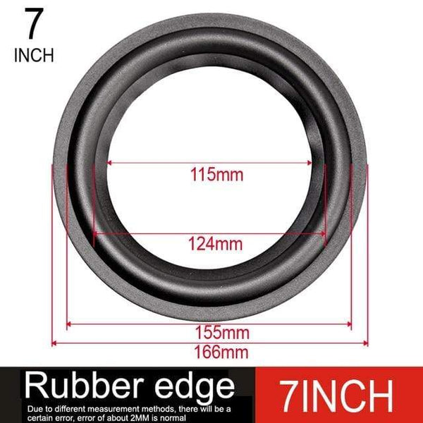 Planet Gates 1 piece / 7INCH-Rubber edge DIYLIVE 4-12 "Rubber surround collapsible subwoofer ring repair speaker fittings (100 ~ 300mm) 4 "5" 5.5 "6.5" 7 "8" 10 "12"