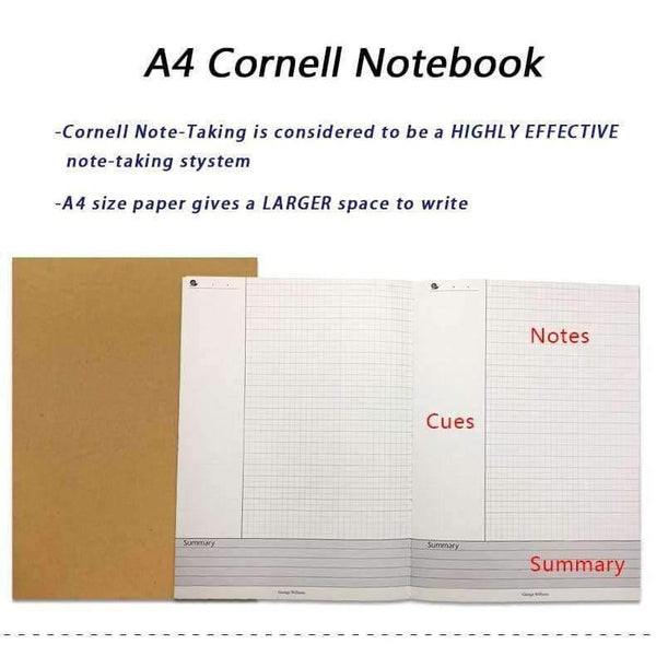 Planet Gates 1 piece / A4 Cornell School notebook A4 large/bullet journal/planner A4/scrapebooking kraft paper cover notebooks writing pads school DIY book