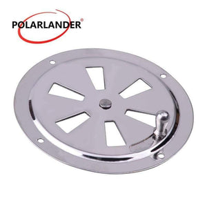 Planet Gates 1 Piece Air Vent Wholesale price For RV Round Louvered Ventilator Cover Silver 4 inch Stainless Steel 316 For Boat Marine 102mm