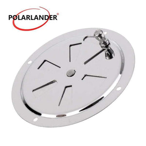 Planet Gates 1 Piece Air Vent Wholesale price For RV Round Louvered Ventilator Cover Silver 4 inch Stainless Steel 316 For Boat Marine 102mm