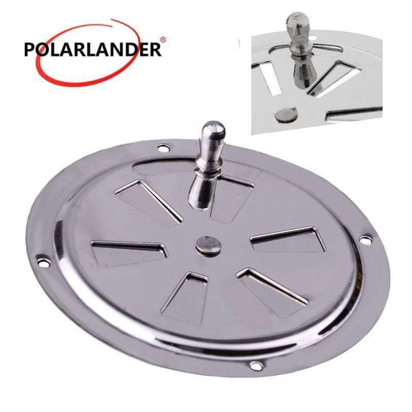 Planet Gates 1 Piece Air Vent Wholesale price For RV Round Louvered Ventilator Cover Silver 4 inch Stainless Steel 316 For Boat Marine 102mm