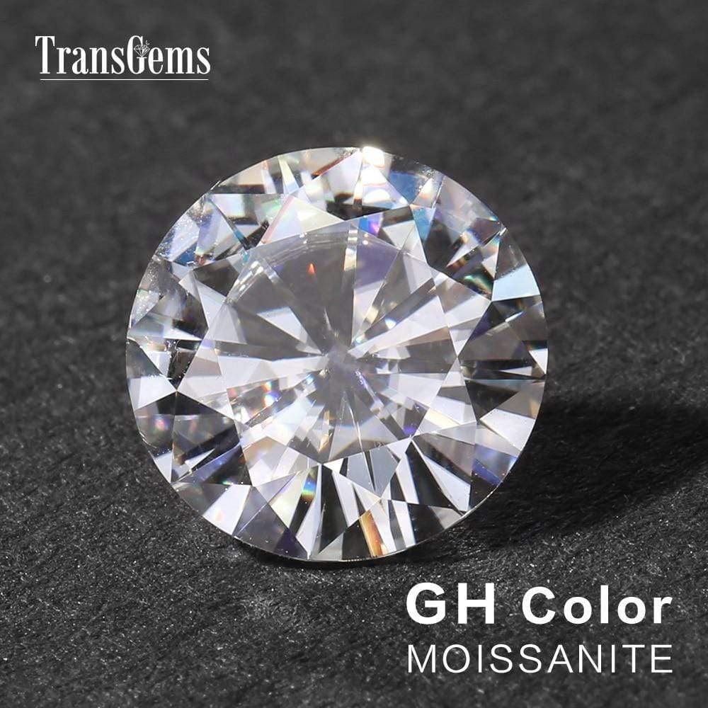 Planet Gates 1 Piece Diameter 9mm GH Color Moissanite Equivalent Diamond Carat Weight 3ct Carat Gemstone for Jewelry Making