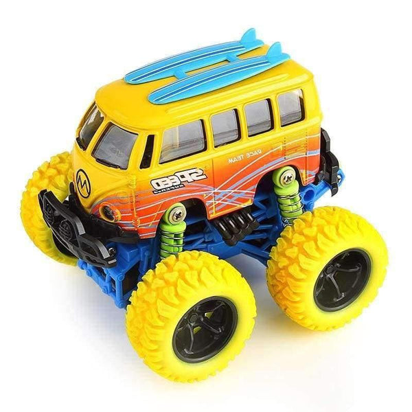 Planet Gates 1 Piece Monster Truck Inertia Kids Toy Vehicles Baby Boys Super Cars Pull Back Blaze Truck Children Gift Toys Bus Open The Door