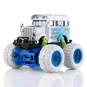 Planet Gates 1 Piece Monster Truck Inertia Kids Toy Vehicles Baby Boys Super Cars Pull Back Blaze Truck Children Gift Toys Bus Open The Door