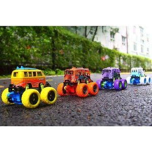 Planet Gates 1 Piece Monster Truck Inertia Kids Toy Vehicles Baby Boys Super Cars Pull Back Blaze Truck Children Gift Toys Bus Open The Door