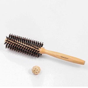 Planet Gates 1 piece Natural Wood Comb Bristle Anti-Static Curly Handle Brush Hairdressing Barber Hair Salon Styling Care Tools