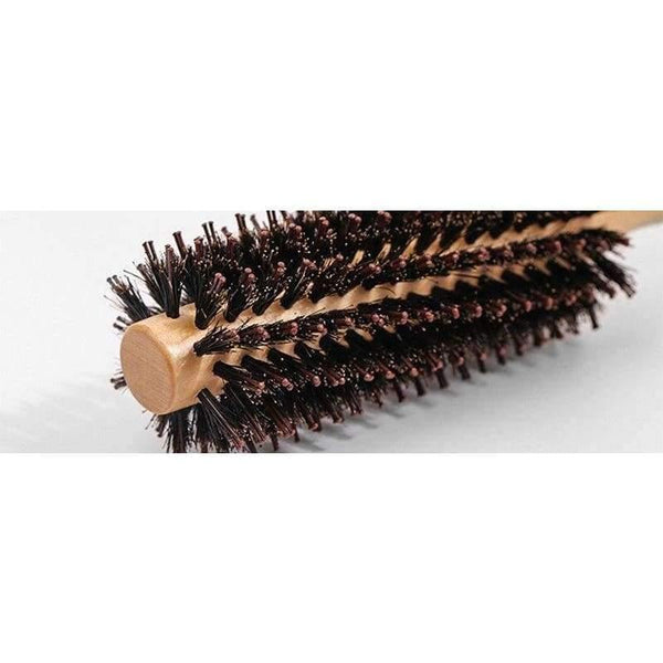 Planet Gates 1 piece Natural Wood Comb Bristle Anti-Static Curly Handle Brush Hairdressing Barber Hair Salon Styling Care Tools